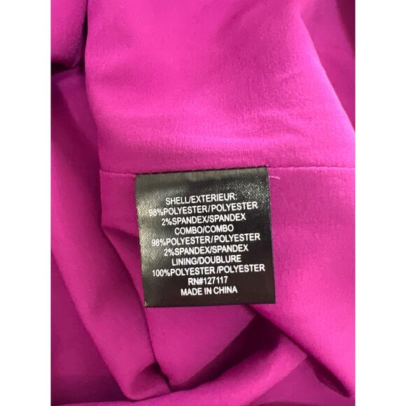 Badgley Mischka Dress Colorblock Midi Sheath Office Minimalist Chic 8 / Medium - Picture 7 of 8